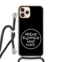 Vriendelijkheid: iPhone 11 Pro Transparant Hoesje met koord