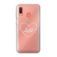 Best heart pastel: Samsung Galaxy A20e Transparant Hoesje