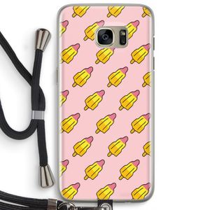 Waterijsjes: Samsung Galaxy S7 Edge Transparant Hoesje met koord