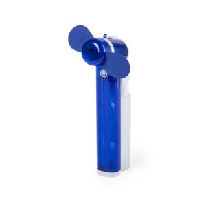 Blauwe hand ventilators met water verdamper 16 cm   -