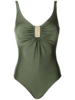 Lygia & Nanny maillot de bain Mirassol Liso à fronces - Vert - thumbnail