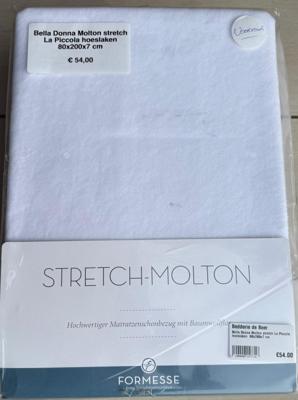 Bella Donna Molton stretch La Piccola hoeslaken 80x200x7 cm
