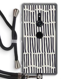 Moroccan stripes: Sony Xperia XZ2 Transparant Hoesje met koord