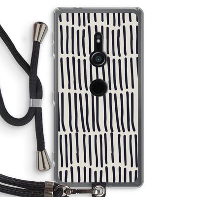 Moroccan stripes: Sony Xperia XZ2 Transparant Hoesje met koord