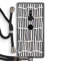 Moroccan stripes: Sony Xperia XZ2 Transparant Hoesje met koord