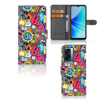 OPPO A77 5G | A57 5G Wallet Case met Pasjes Punk Rock