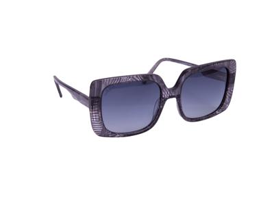 Jackie L Limoges JL-0578A grijs gestreept - grijs polarised TAC - UV400