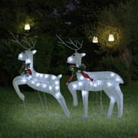 VidaXL Kerstrendieren 2 st 40 led&apos;s wit
