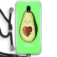 Avocuddle: Samsung Galaxy J3 (2017) Transparant Hoesje met koord Avocuddle: Samsung Galaxy J3 (2017) Transparant Hoesje met koord
