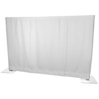 Wentex Pipe and drape doek 280x120cm medium gloss wit ongeplooid