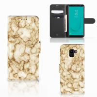 Samsung Galaxy J6 2018 | Bookcase | Marmer Goud