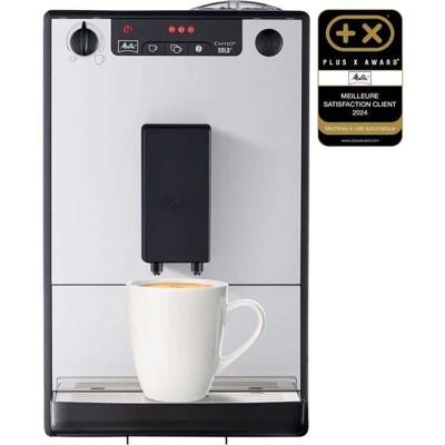 MELITTA E950-666 - Solo Pure Silver automatisch koffiezetapparaat - 1400W - 3 intensiteitsniveaus - bonenreservoir 125 g