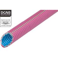 Fränkische Rohrwerke 25612032 FFKuS-EMF105co2ntr32 Beschermslang (ribbelslang) Magenta 22.9 mm 25 m