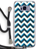 Onderbroken lijn: Samsung Galaxy S8 Plus Transparant Hoesje met koord