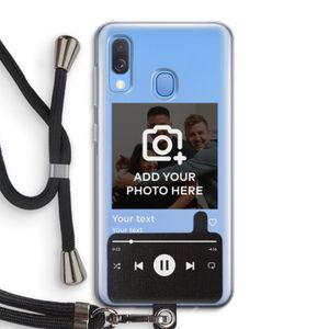 Music Player: Samsung Galaxy A40 Transparant Hoesje met koord