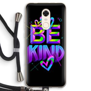 Be Kind: Xiaomi Redmi 5 Transparant Hoesje met koord