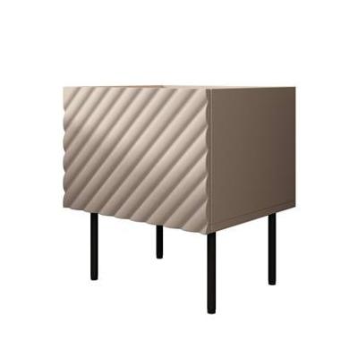Meubella Nachtkastje Laguna - Beige - 46 cm - Set van 2