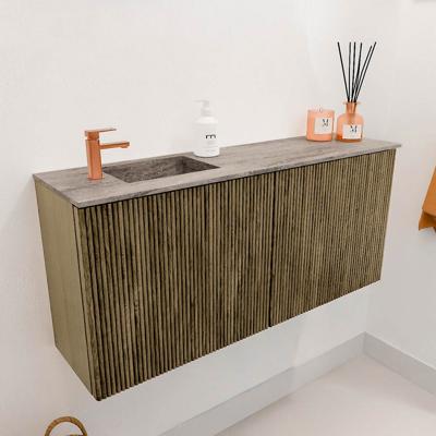 Toiletmeubel Mondiaz Joya Dlux | 90 cm | Meubelkleur Dusk | Faye wastafel Oza Wasbak Links | 1 kraangat