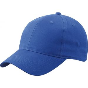 Baseball cap 6-panel kobalt voor volwassenen