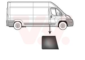 Sier- / beschermingspaneel, zijwand VAN WEZEL, Inbouwplaats: rechts: , u.a. fÃ¼r Fiat, Peugeot, CitroÃ«n