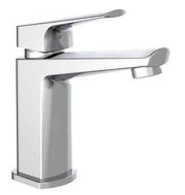 RAVEN ééngreepsmengkraan wastafel, chroom keramische schijven geluidsarme, verwisselbare 25 mm-cartouche flexibele metalen aansluitslangen 400 mm volgens DVGW/KTW-A 1 ¼" (Ø ca. 4 cm) Push-Pop