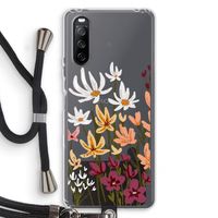Painted wildflowers: Sony Sony Xperia 10 III Transparant Hoesje met koord