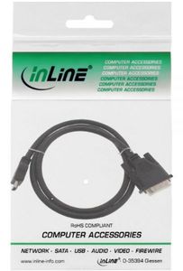 InLine 0.5m HDMI A - DVI 18+1 0,5 m Zwart