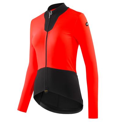 Assos Dyora R spring/fall fietsshirt lange mouw lolly red dames