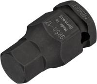 HAZET Krachtdopsleutelbit 985S-17 · 1/2 inch (12,5 mm) vierkant hol · Binnen-zeskant-profiel · SW 17 mm