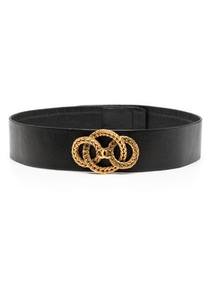 CHANEL Pre-Owned ceinture Haute Couture CC (1988) - Noir