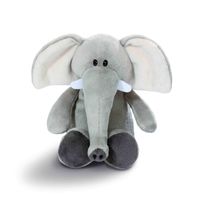 Nici olifant pluche knuffel - grijs - 20 cm - thumbnail