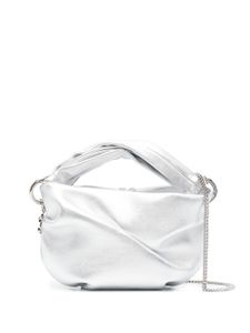 Jimmy Choo sac cabas Bonny en effet métallisé - Argent