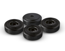 Audio Dynavox - Aluminium voeten 4 delig - zwart - 30 mm