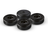 Audio Dynavox - Aluminium voeten 4 delig - zwart - 30 mm