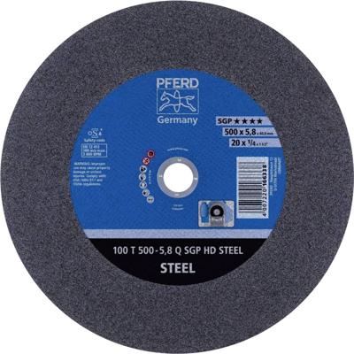 PFERD TOOLS 100 T 500-5,8 N SGP HD STEEL/40,0 66325205 Doorslijpschijf recht 500 mm 5 stuk(s) Getemperd staal, Staal