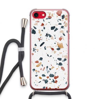 Terrazzo N°4: iPhone SE 2020 Transparant Hoesje met koord
