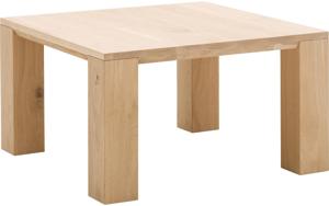 Goossens Hoektafel Luuk, hout eiken blank, modern design, 70 x 40 x 70 cm