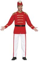 Majorette Kostuum Man Rood Martin
