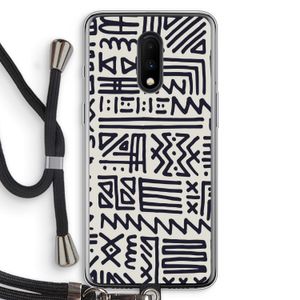 Marrakech print: OnePlus 7 Transparant Hoesje met koord