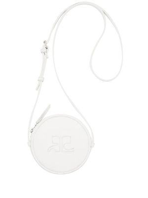 Courrèges sac rond Reedition Circle en cuir - Blanc