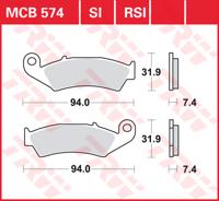 TRW Remblokken, en remschoenen voor de moto, MCB574RSI Sinter competitie offroad