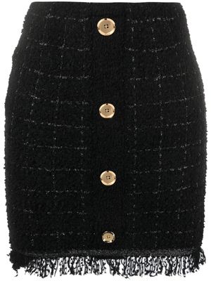 PINKO minijupe Girino à franges - Noir