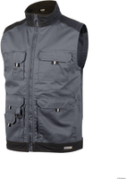 dassy bodywarmer faro zwart/cementgrijs 4xl - thumbnail