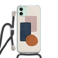Geo #3: iPhone 11 Transparant Hoesje met koord