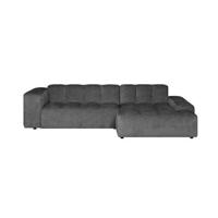 by fonQ Mumble Hoekbank met Chaise Longue Rechts - Chenille - Antraciet