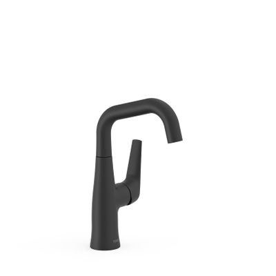 Wastafelkraan Tres Fuji | Opbouw | Mengkraan | Standaard model | 1-hendel | Zwart mat