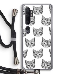 Kitten: Xiaomi Mi Note 10 Transparant Hoesje met koord