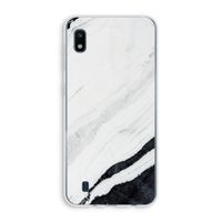 Elegante marmer: Samsung Galaxy A10 Transparant Hoesje