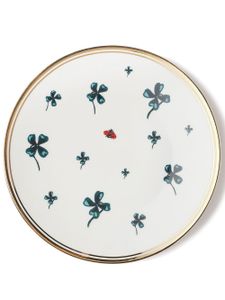 Bitossi Home lot d'assiettes 6 assiettes Clover and Ladybird - Blanc