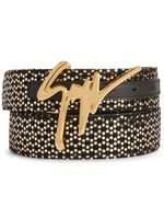 Giuseppe Zanotti ceinture à boucle logo - Or - thumbnail